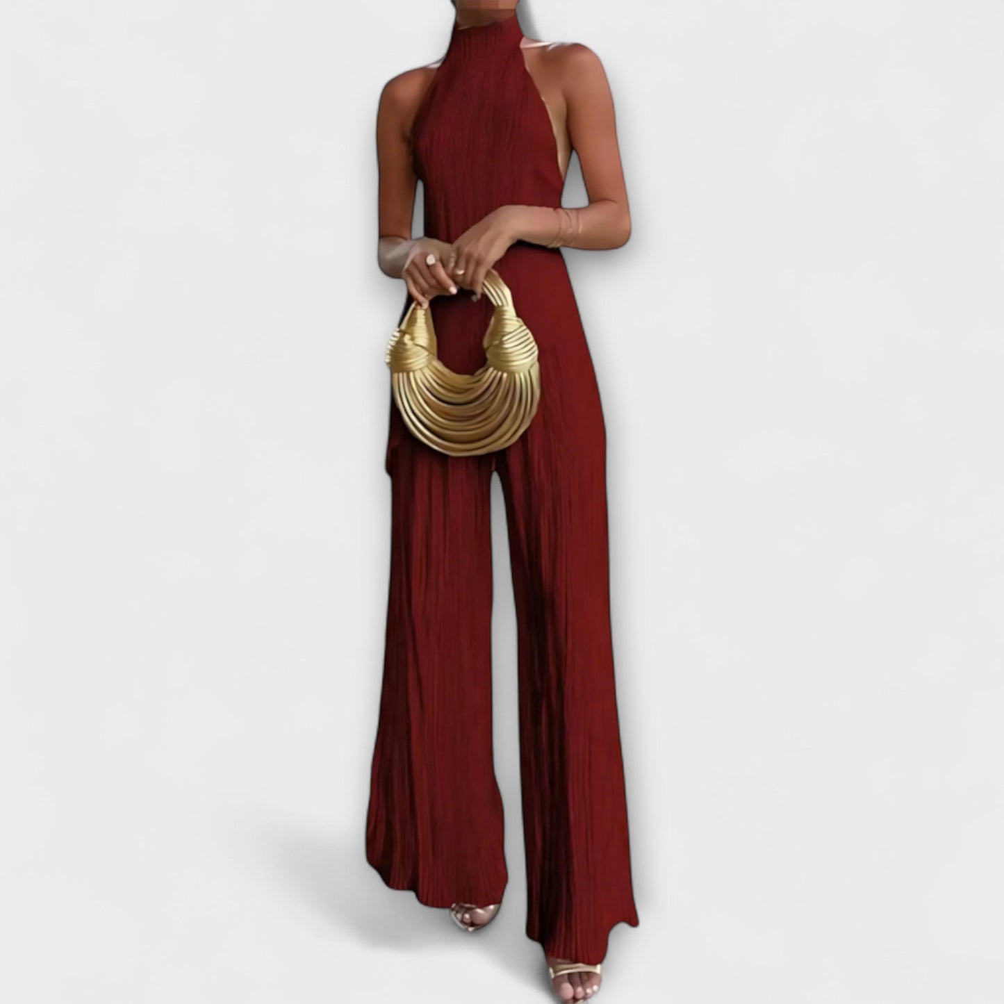 Pilarica – Elegantes, plissiertes, asymmetrisches Set