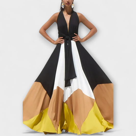 Madeleine - Langes Kleid mit offenem Rücken