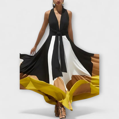 Madeleine - Langes Kleid mit offenem Rücken
