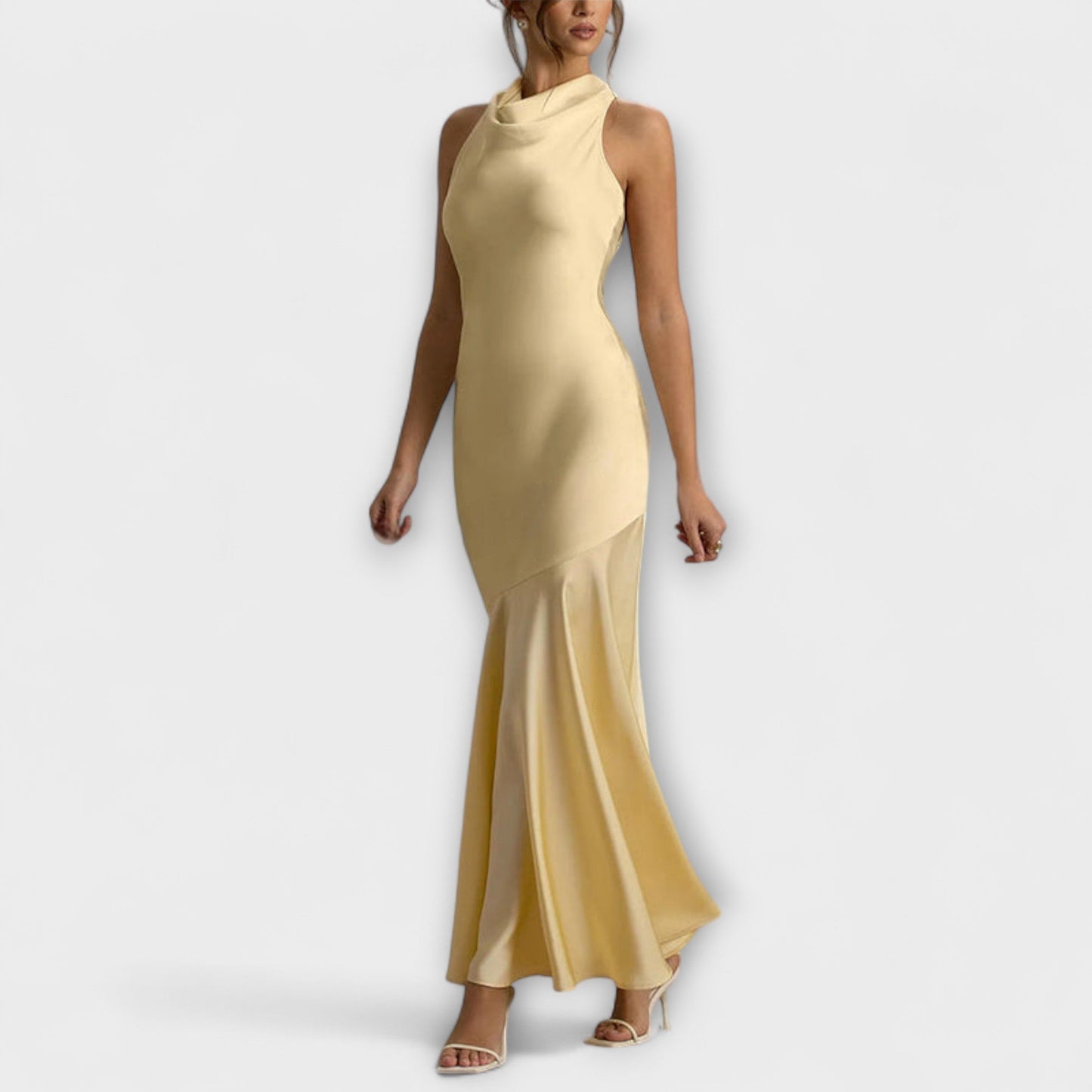 Therese - Elegantes Maxikleid aus Satin 