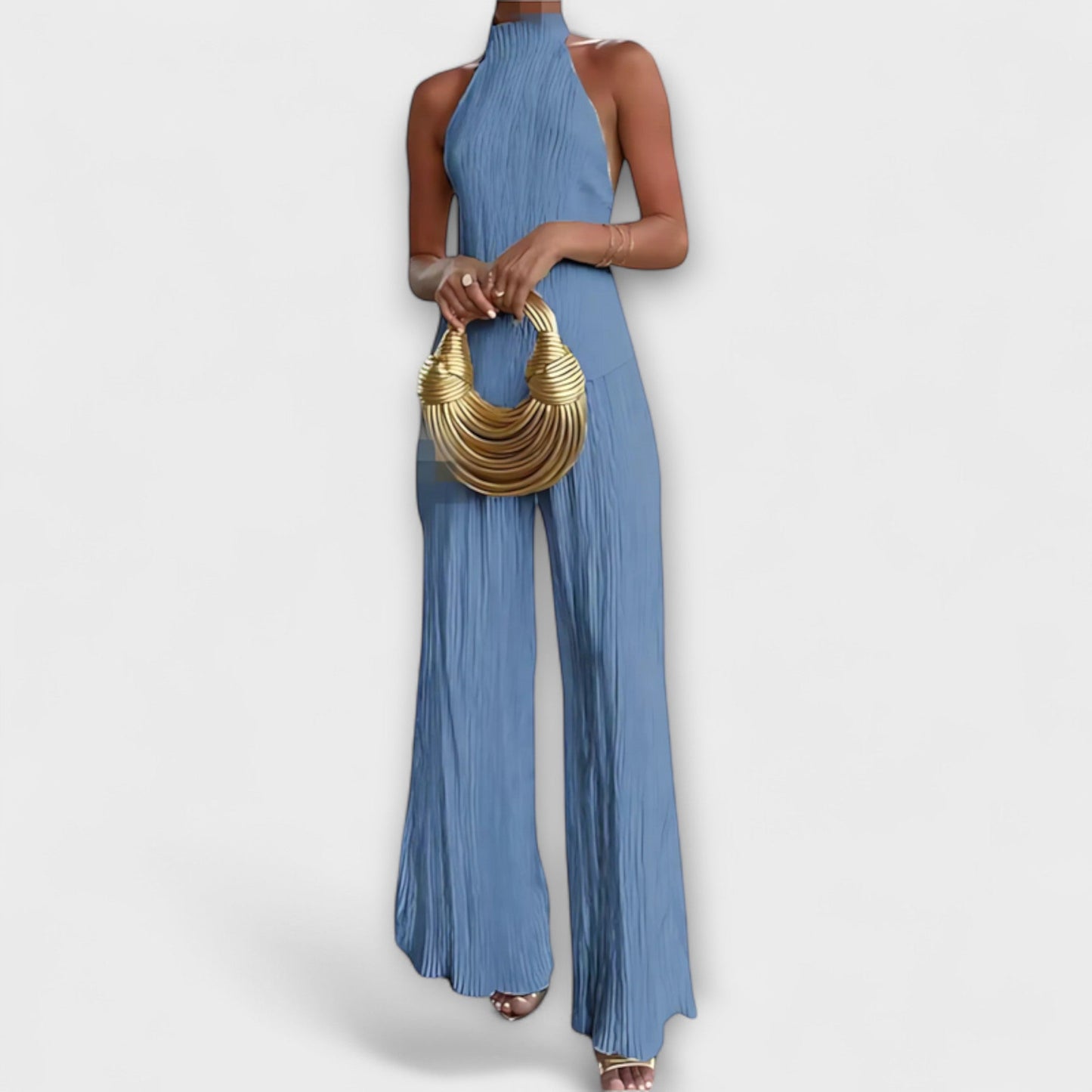 Pilarica – Elegantes, plissiertes, asymmetrisches Set
