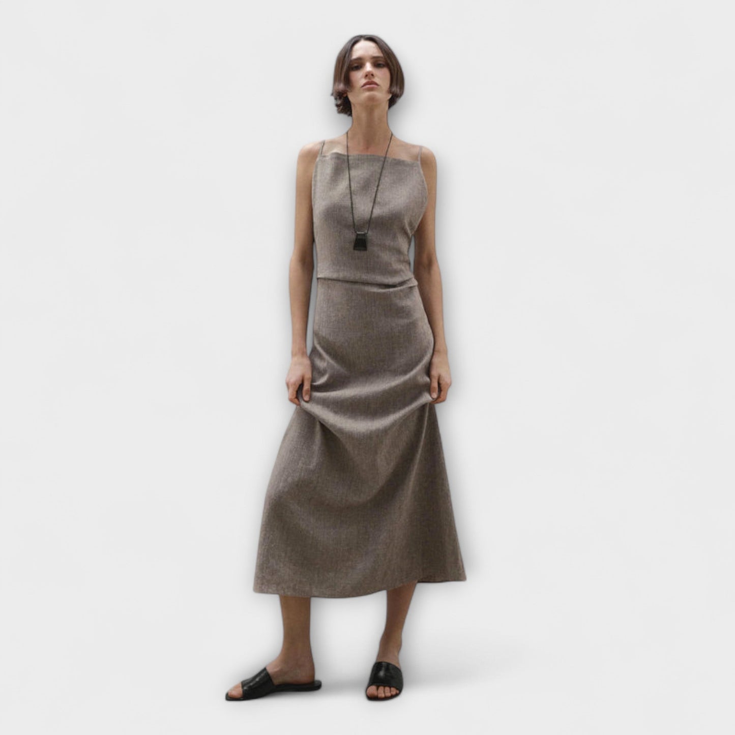 Chiara - Fließendes Maxikleid aus Leinenmischung