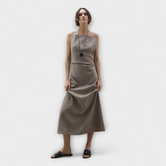 Chiara - Fließendes Maxikleid aus Leinenmischung