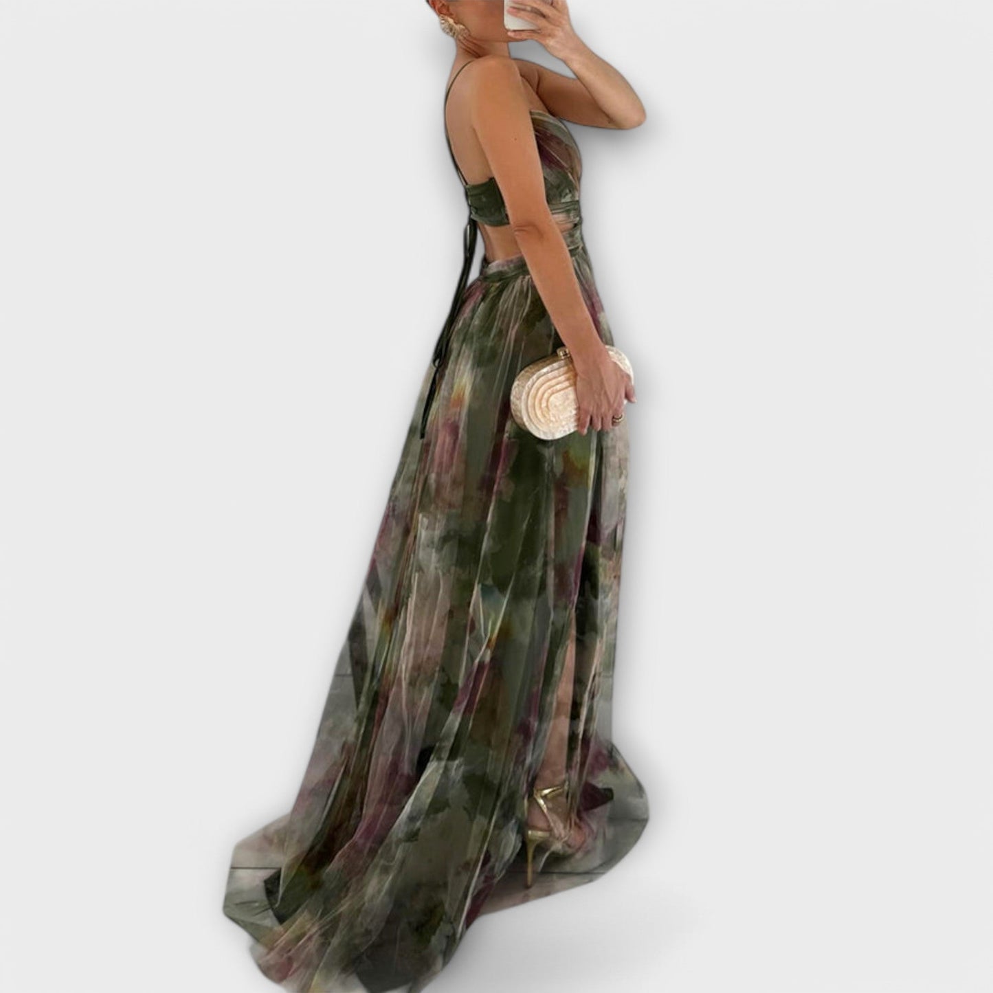 Almuth - Mesh Maxikleid - Elegant und Figurbetont 