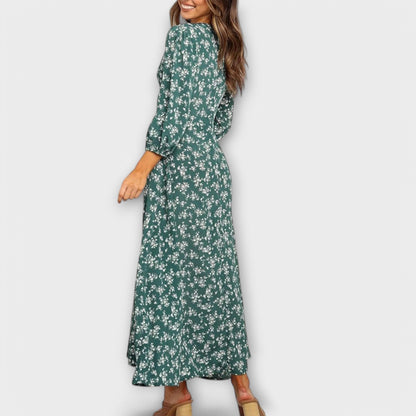 Ottilia - Blumenmuster Maxikleid für Damen