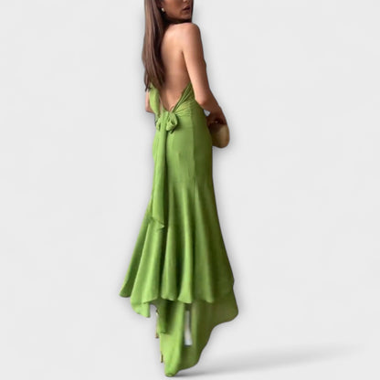 Nicole - Schickes asymmetrisches Maxikleid 