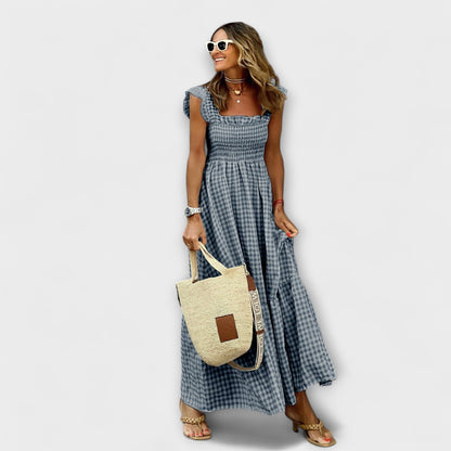 Helene - Maxikleid mit Rüschenärmeln