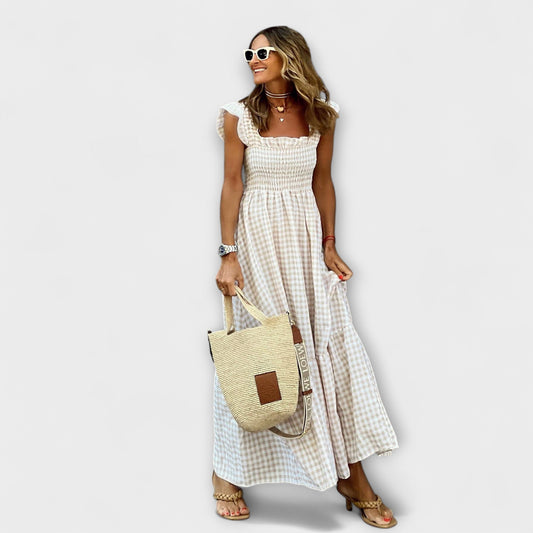 Helene - Maxikleid mit Rüschenärmeln