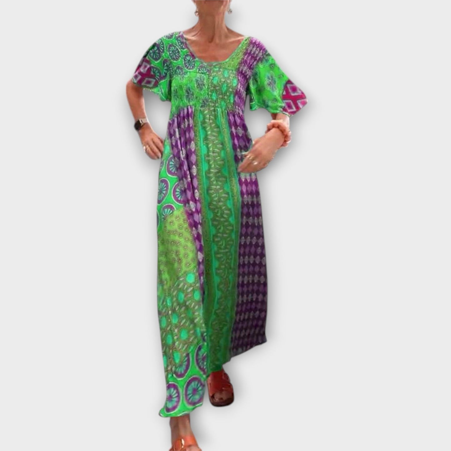 Ilse - Lebhaftes Boho-Kleid