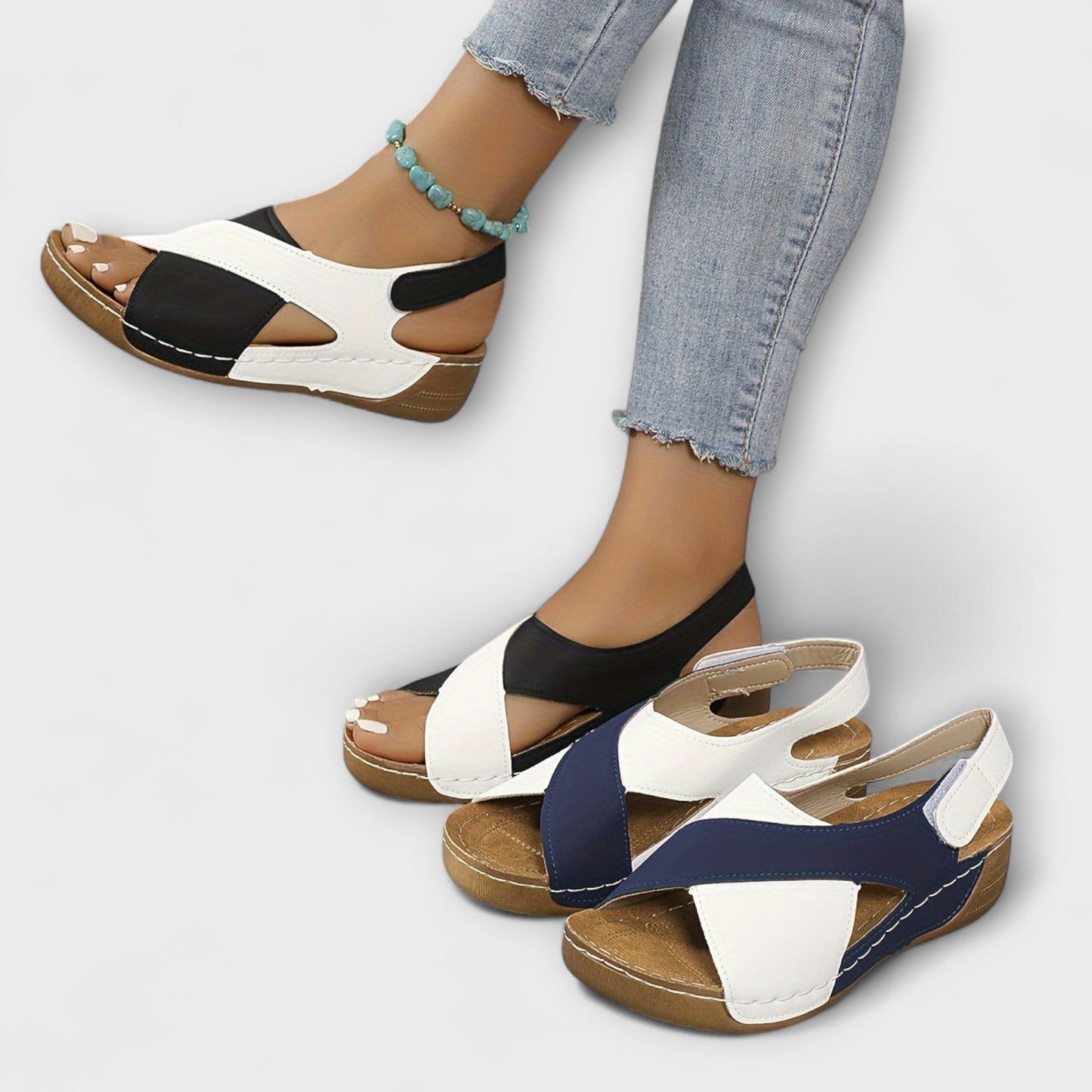 Aby – Orthopädische, atmosphärische Wandersandalen für Damen