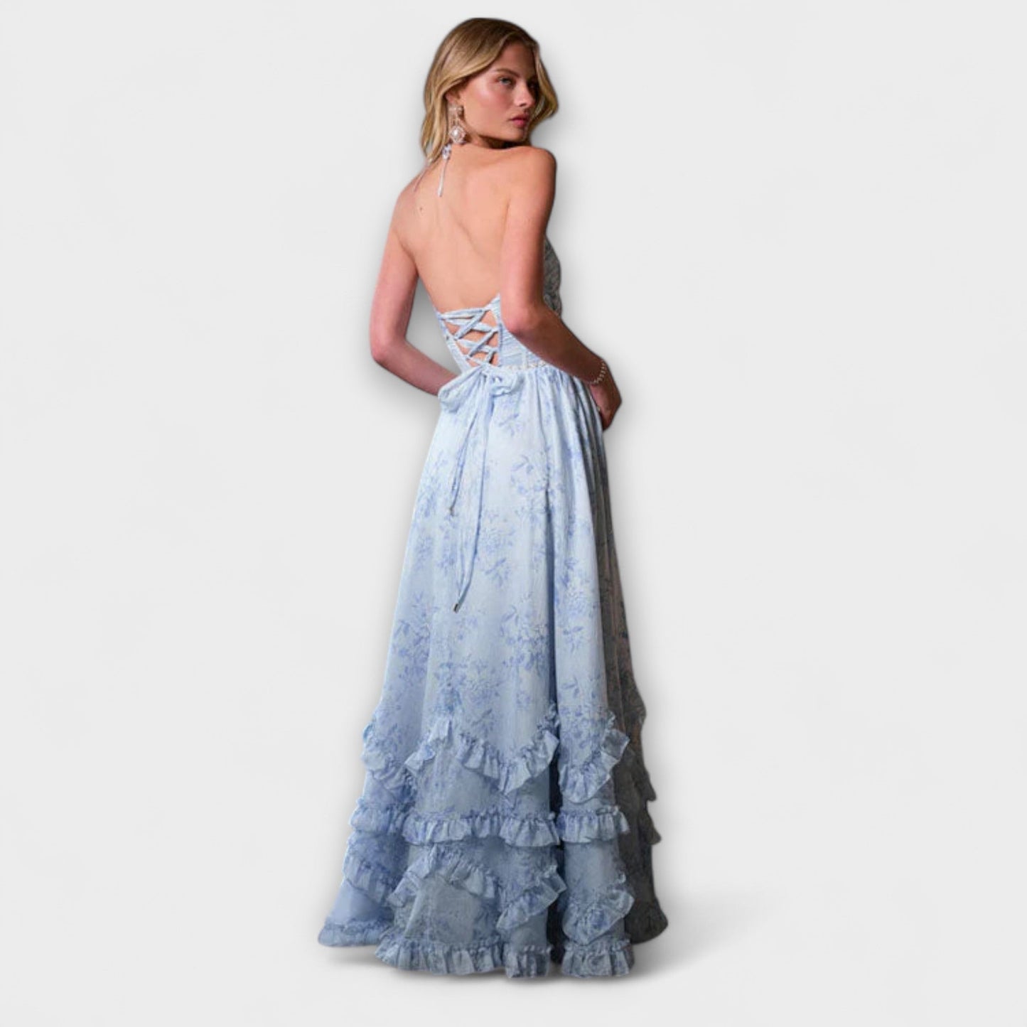Petra - Schickes Langes Fließendes Kleid 