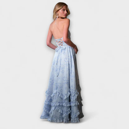 Petra - Schickes Langes Fließendes Kleid 
