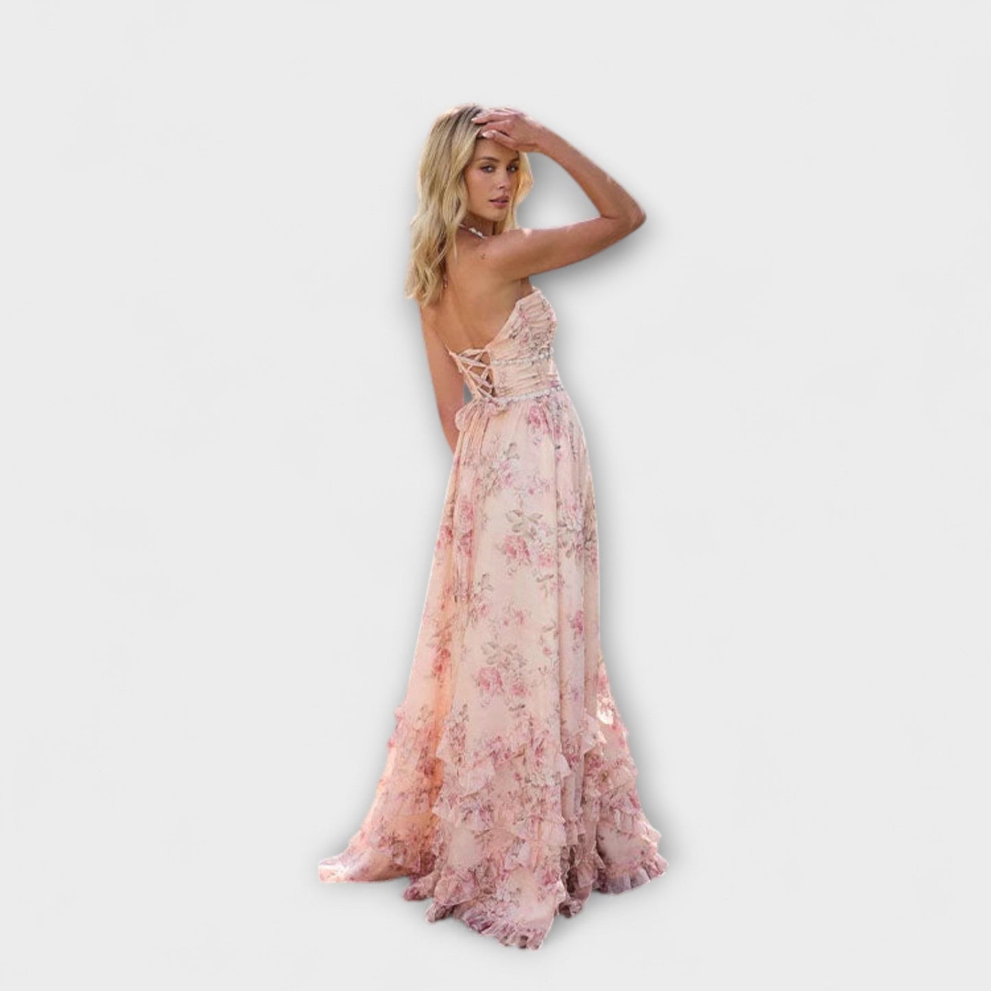 Petra - Schickes Langes Fließendes Kleid 