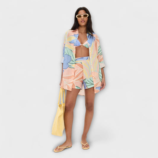 Mary – Tropisches Blattdruck Kurzset von Playa Boyfriend