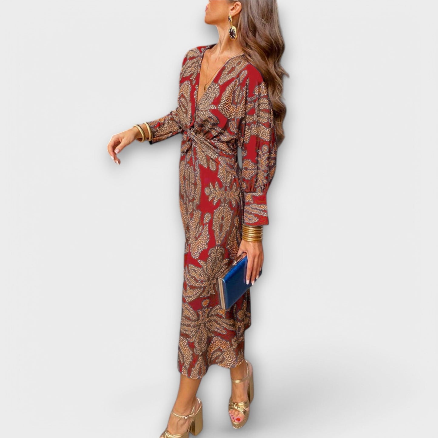 Hilde - Elegantes Kleid mit langen Ärmeln 