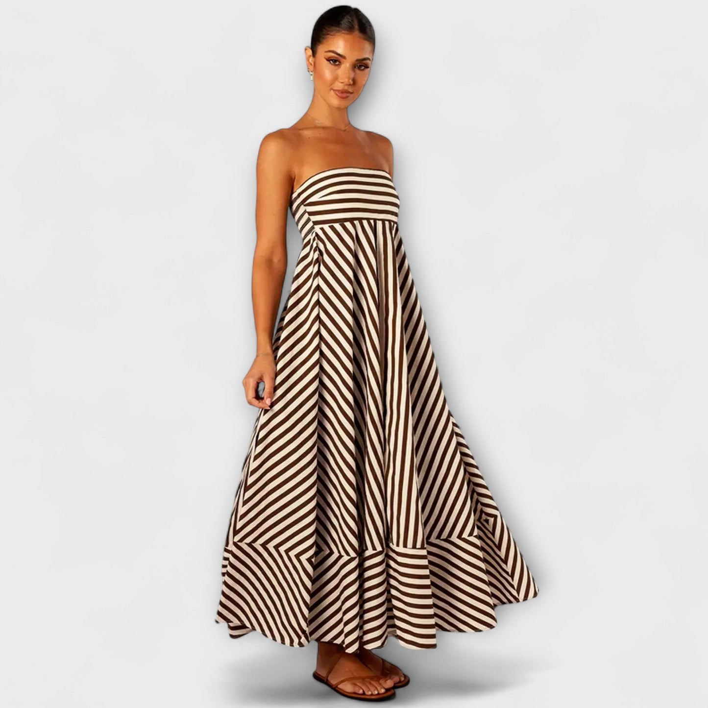 Sibylle - Nocturnal Charm Rüsch Maxikleid 
