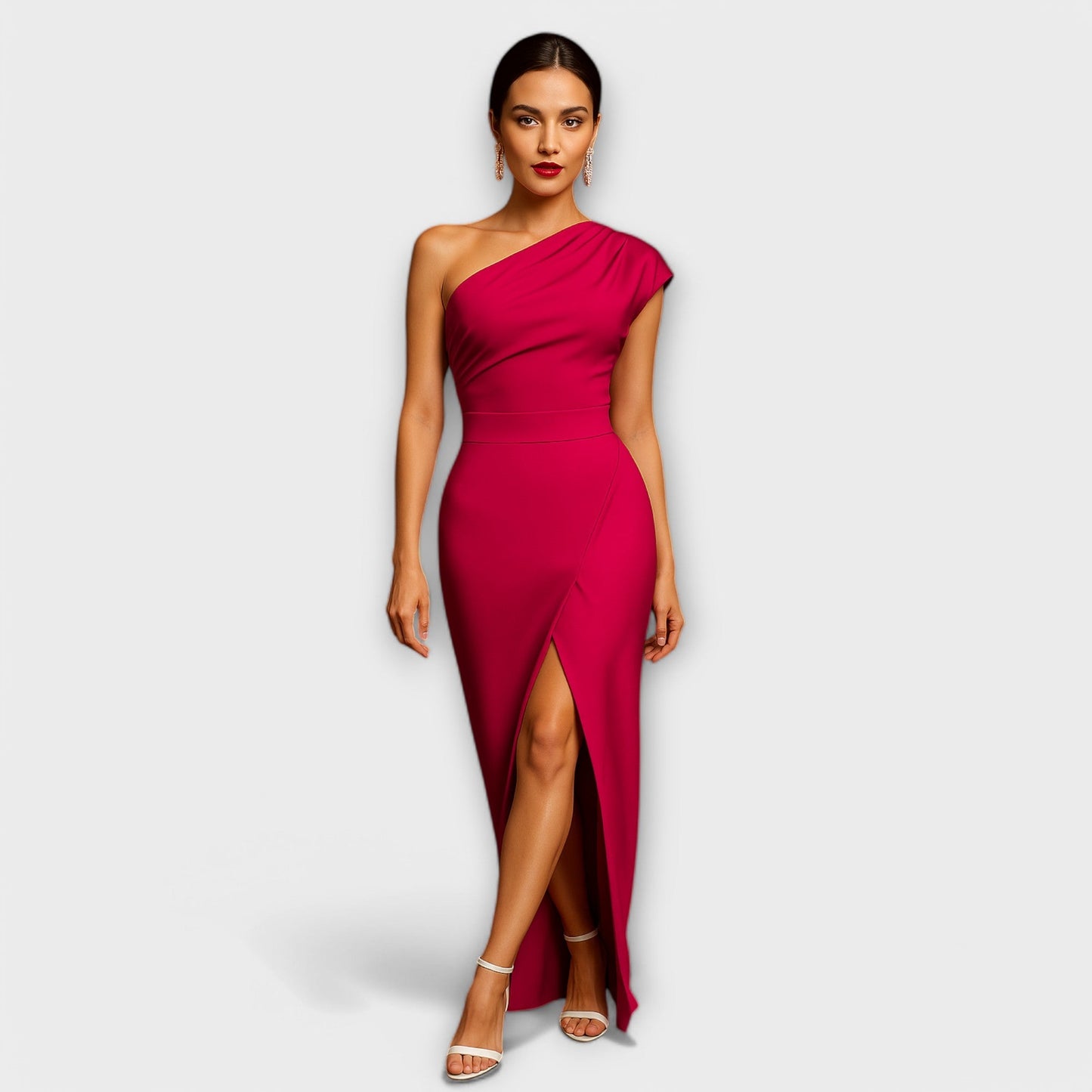 Josepha – Elegantes asymmetrisches Abendkleid 