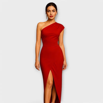 Josepha – Elegantes asymmetrisches Abendkleid 
