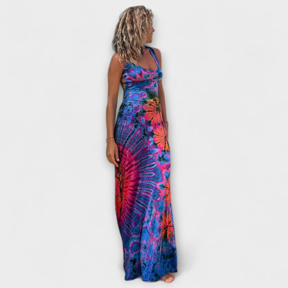 Elisabeth - La Bamba Maxikleid mit Tie-Dye-Print
