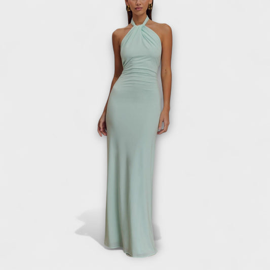 Freya - Slinky Neckholder Maxikleid 