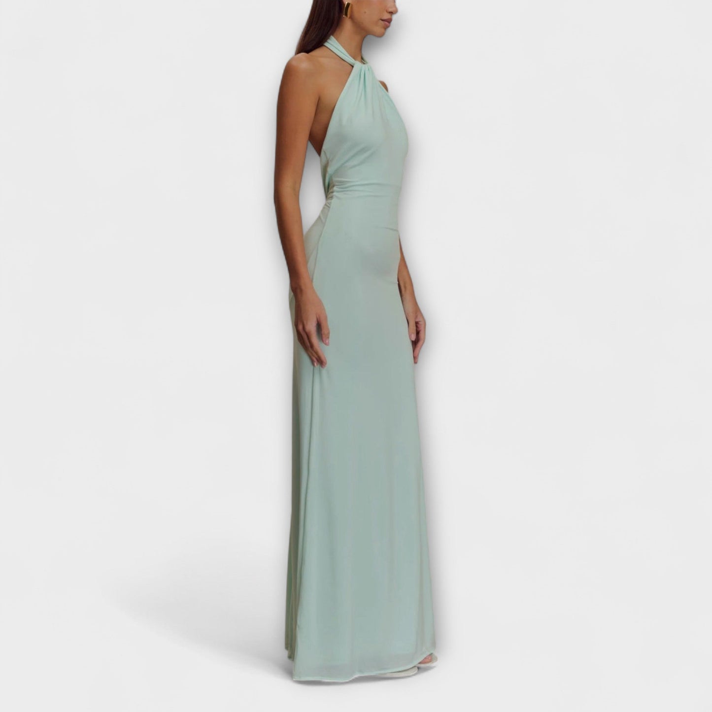 Freya - Slinky Neckholder Maxikleid 