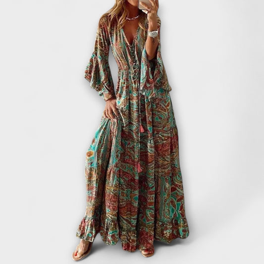 Beatrix - Bedrucktes Kleid für Damen