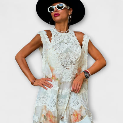 Margarete - Elegantes Kelly-Spitzen-Maxikleid 