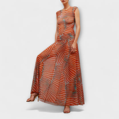 Phoenix - Schimmernder Wellen Mesh Bodysuit