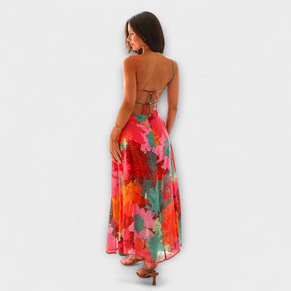 Heidrun - Blumendruck-Trägerkleid für Damen - Stilvoll und Verführerisch