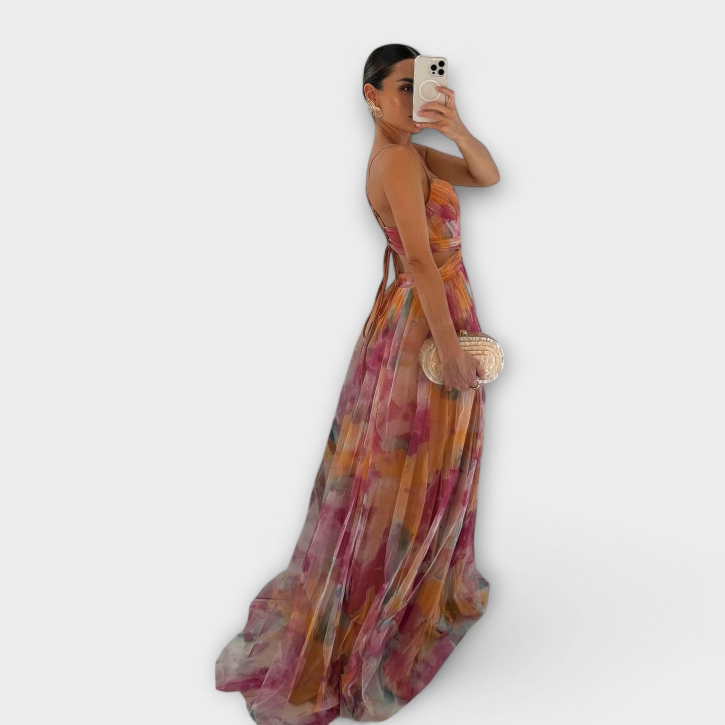 Almuth - Mesh Maxikleid - Elegant und Figurbetont 