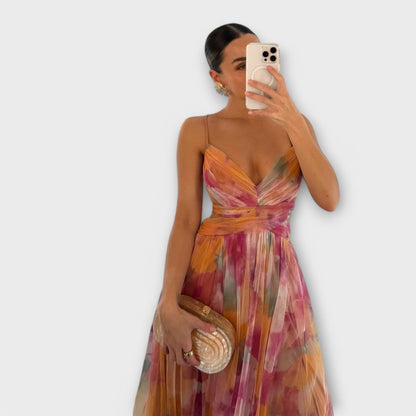 Almuth - Mesh Maxikleid - Elegant und Figurbetont 