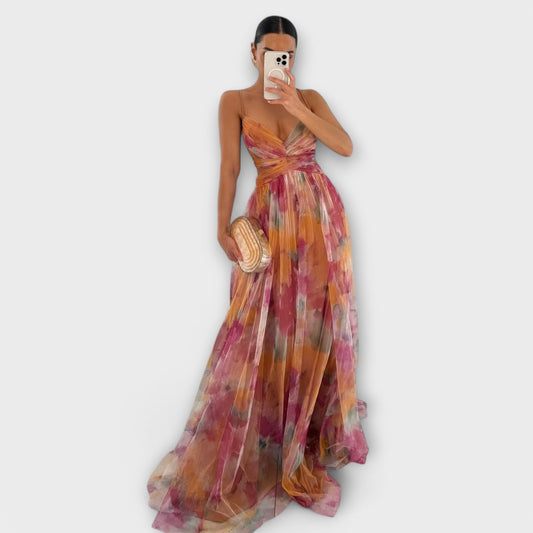 Almuth - Mesh Maxikleid - Elegant und Figurbetont 