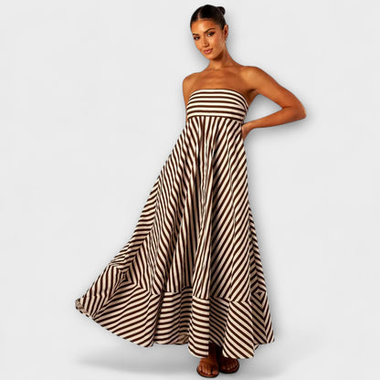 Sibylle - Nocturnal Charm Rüsch Maxikleid 