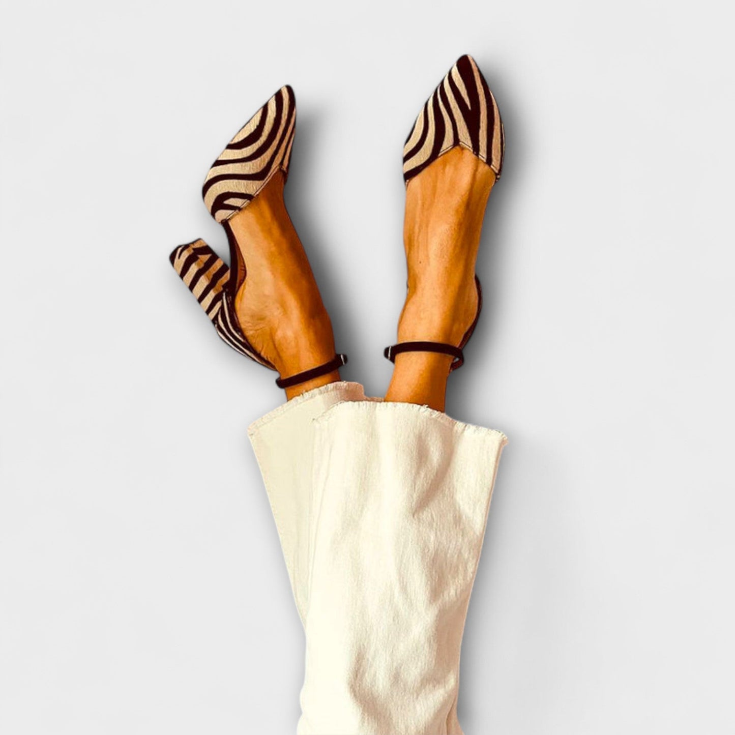 Zebrina – Statement Heels mit Zebra-Print