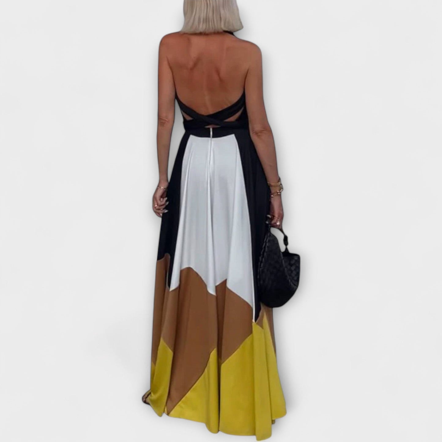 Madeleine - Langes Kleid mit offenem Rücken