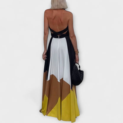 Madeleine - Langes Kleid mit offenem Rücken