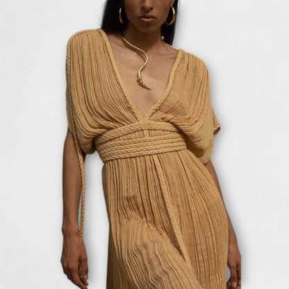 Iduna - Kimono-Maxikleid im griechischen Stil