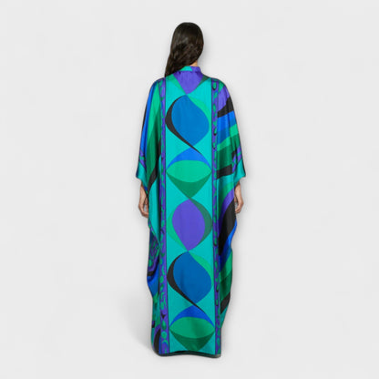 Isabella – Lebendiger Psychedelic-Kaftan 