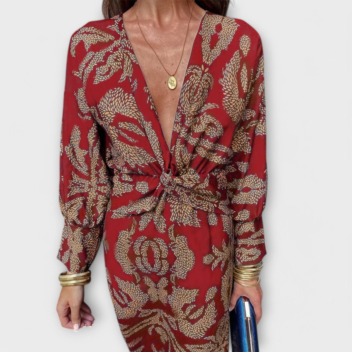 Hilde - Elegantes Kleid mit langen Ärmeln 