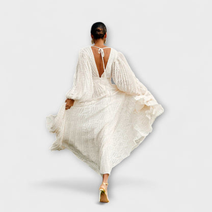 Larissa - Creme Maxi-Kleid von Allegory 