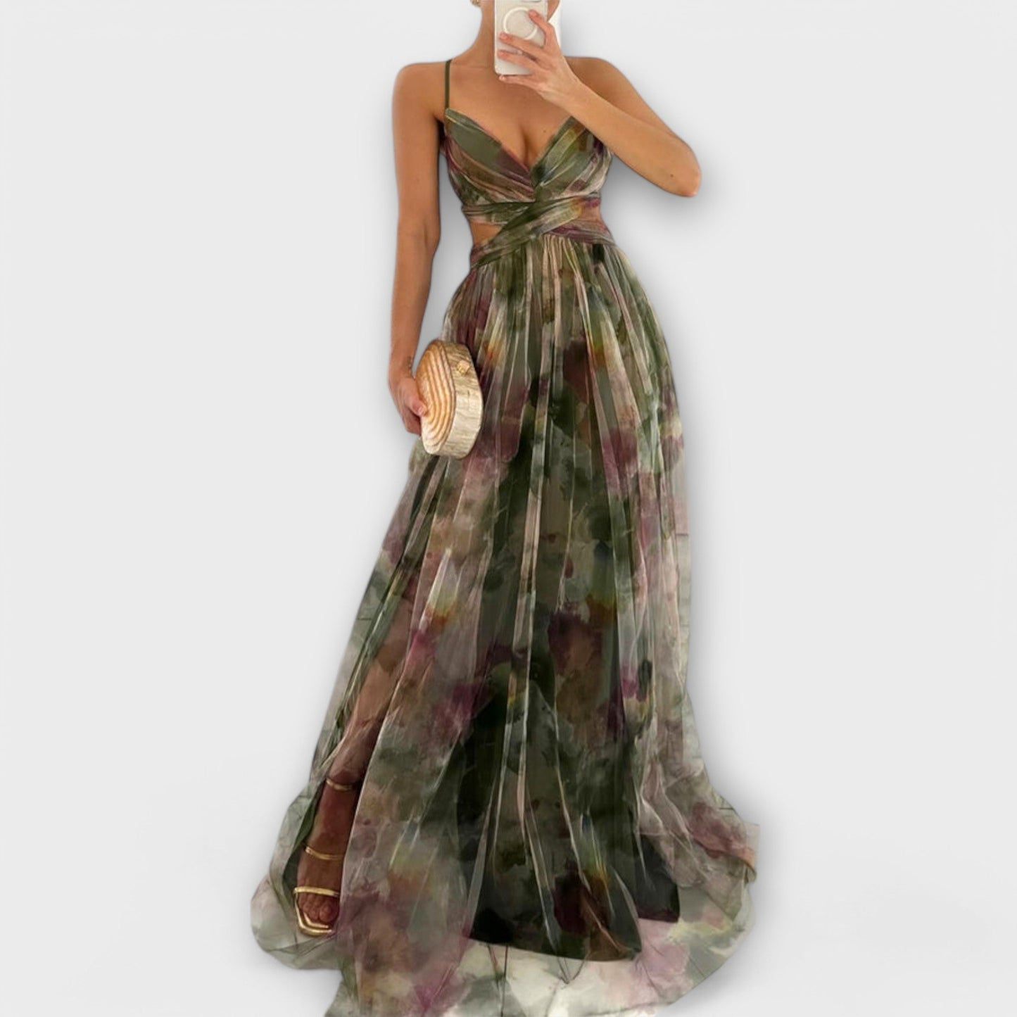 Almuth - Mesh Maxikleid - Elegant und Figurbetont 
