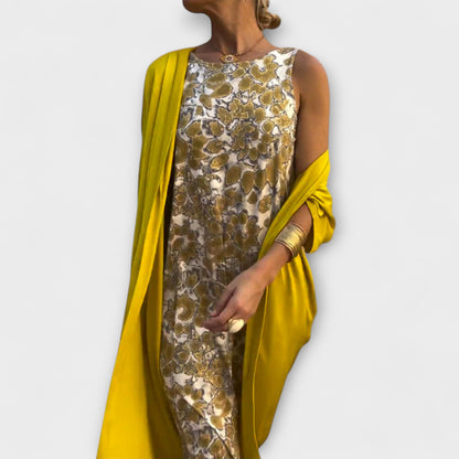 Annabell - Schickes Kleid mit passender Strickjacke 