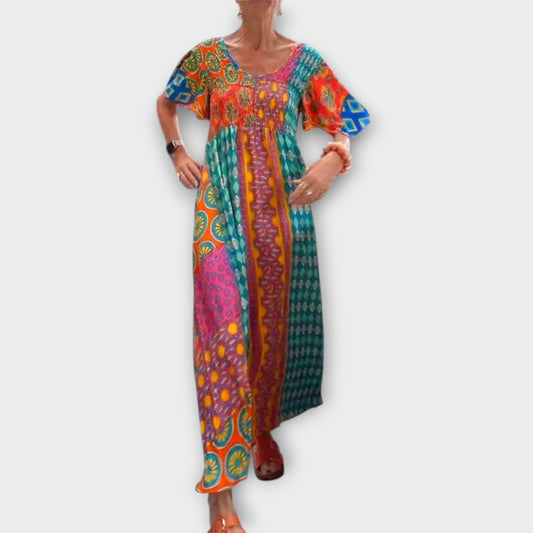 Ilse - Lebhaftes Boho-Kleid
