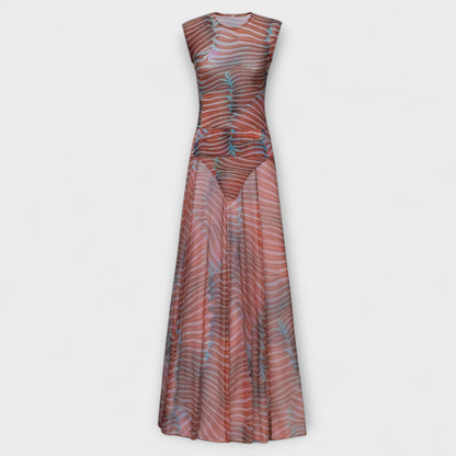 Phoenix - Schimmernder Wellen Mesh Bodysuit