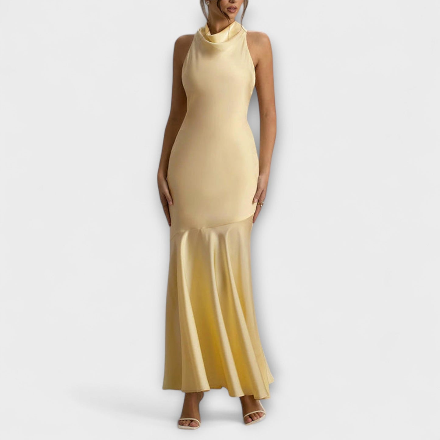 Therese - Elegantes Maxikleid aus Satin 