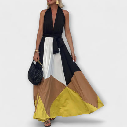 Madeleine - Langes Kleid mit offenem Rücken