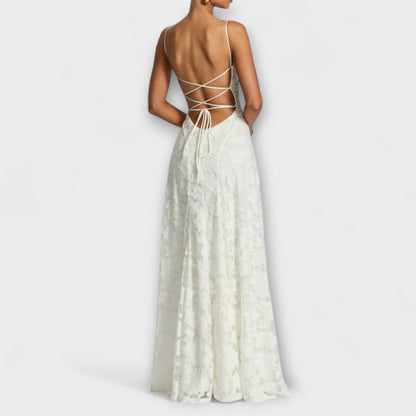Ragna - Elegantes Jacquard-Maxikleid