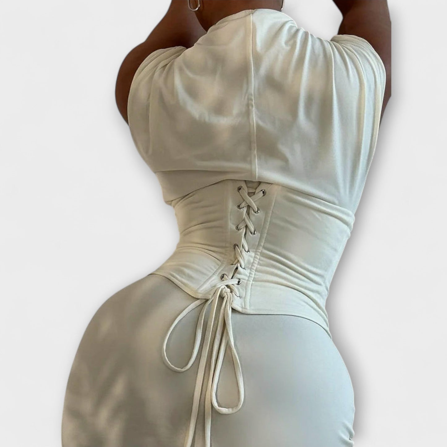 Heidi – Trägerloses Korsett-Maxikleid 