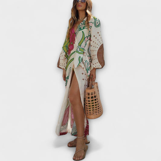 Margot - Bindetunika Maxikleid 