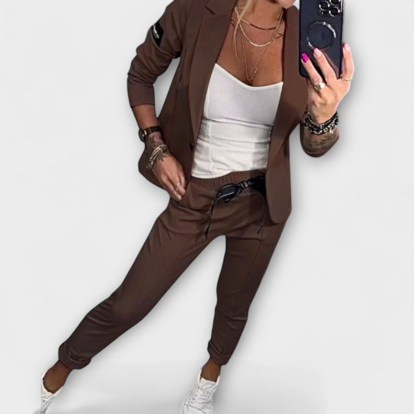 Katharina - Koordiniertes Set aus Top, Jacke und Hose